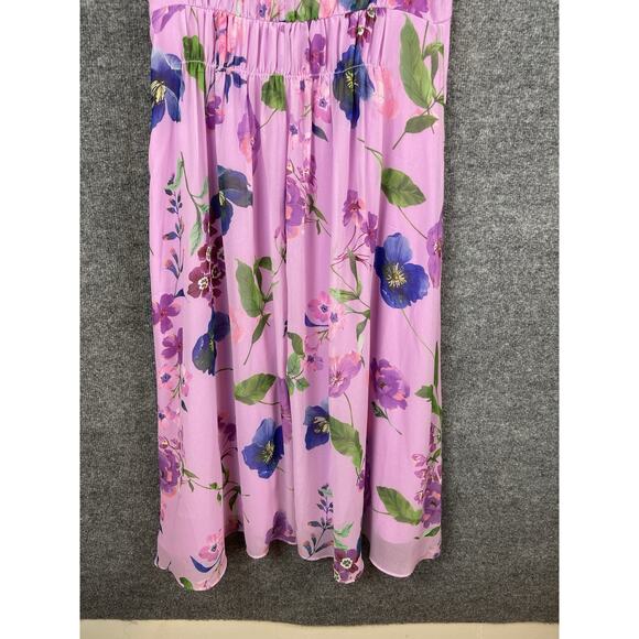 Talbots Georgette Botanical Fit & Flare Dress Size 8 Retail $169 - Picture 13 of 13